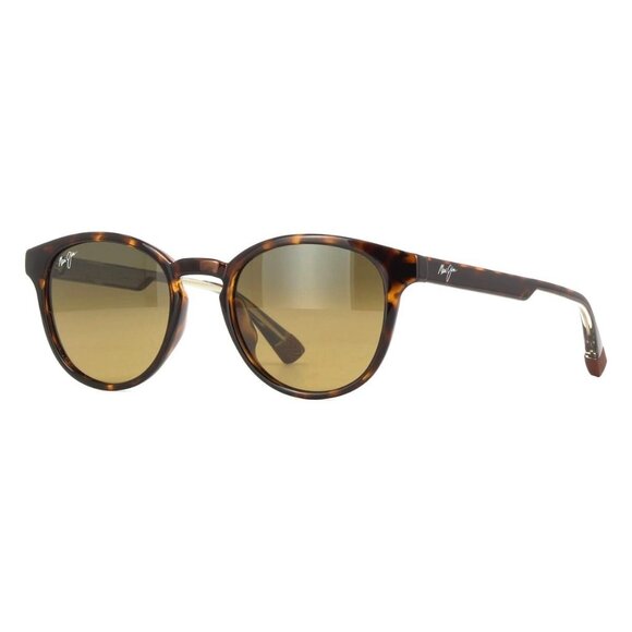 New MAUI JIM Hiehie Havana Polarised Round HS636 10 Sunglasses Women - Picture 1 of 4